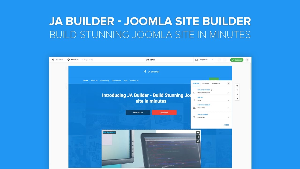 Important: JA Joomla Page Builder now stores page builder data in your database