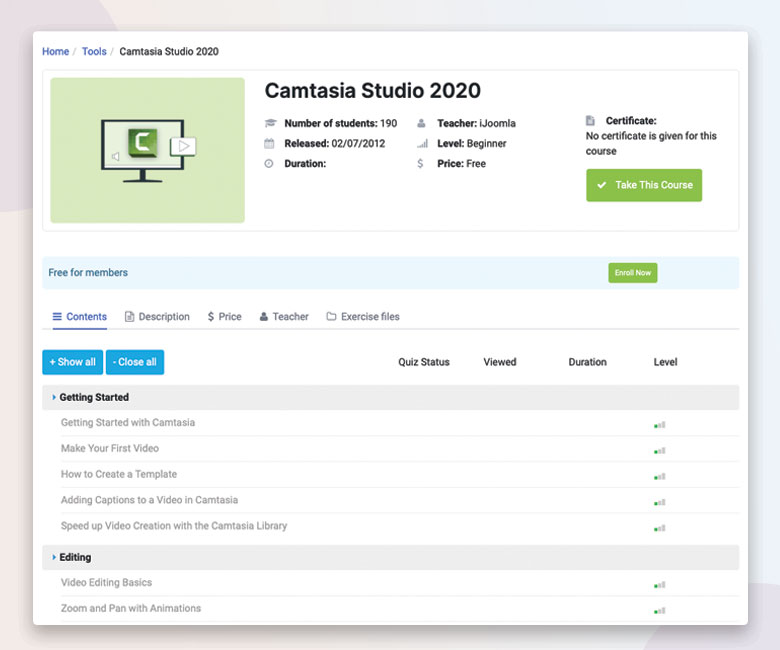 guru-joomla-lms-course-detail-view