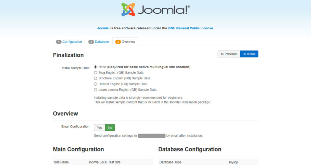 joomla-finalization